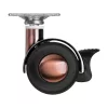 Design bútorkerék 40 mm átmérőjű forgó talppal fékkel teherbírás 40 kg