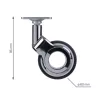 Design bútorkerék 60 mm átmérőjű forgó talppal teherbírás 60 kg