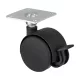 Bútorkerék fékkel átmérő 40 mm teherbírás 25 kg