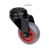 Készülékkerék kemény padlóhoz 50 mm átmérőjű furatos forgó teherbírás 50 kg