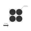 Walteco Csúszásgátló alátét, 34 mm átmérőjű, RT-62, öntapadós, fekete, 12 db.