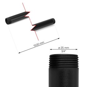 Walteco Rusticline cső 3/4", 1500mm, RT-33