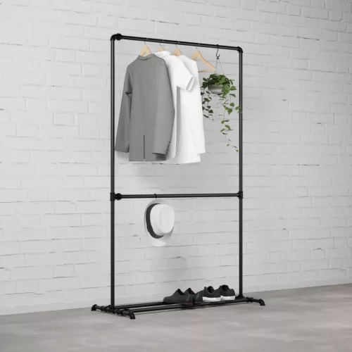 Walteco FREJA I - Rusticline ruhaszárító cipőtartóval, szabadon álló, 1100x1810mm