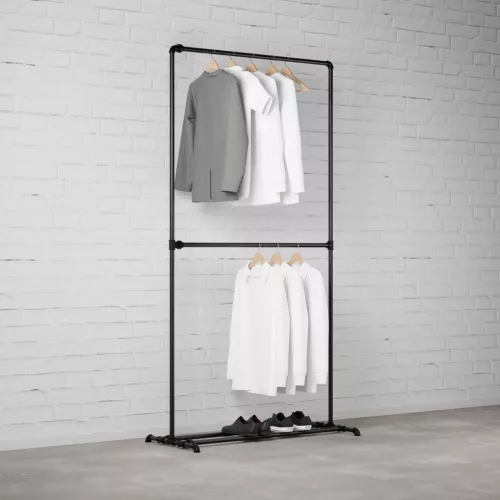 Walteco FREJA I - Rusticline ruhaszárító cipőtartóval, szabadon álló, 1100x2100mm