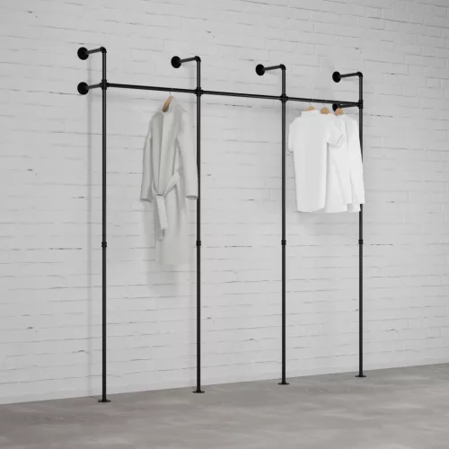 Walteco DARIO III EGYSZEMÉLYES - Rusticline gardróbszekrény szett, falra szerelhető, 3330x2300mm