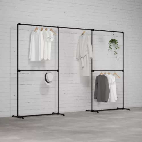 Walteco FREJA V - Rusticline ruhaszárító állvány, szabadon álló, 3300x2100mm