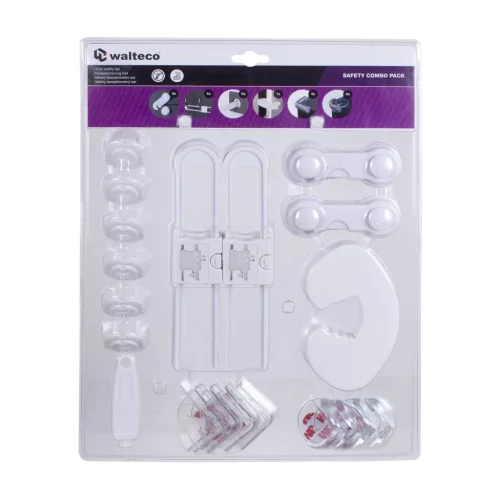 Gyermekbiztonsági zár készlet 24 darabos.