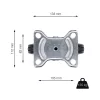 Szállítókerék fix átmérő 200 mm