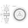 Szállítókerék átmérője 125 mm