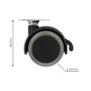 Bútorkerék fékkel átmérő 50 mm teherbírás 50 kg