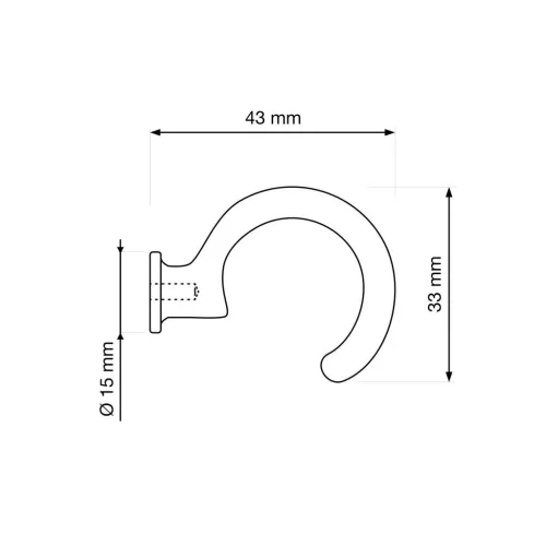 Brent I kabáttartó króm