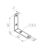 Csatlakozó szögidom 60x60x15mm bézs