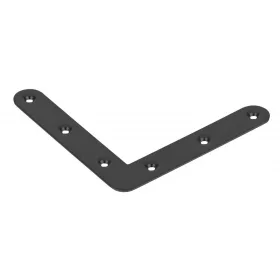 Csatlakozó lapos szögidom 95x95x16mm fekete