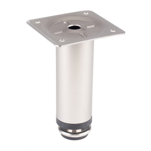 Kerek bútorláb átmérő 30 mm magasság 100 mm állítócsavarral együtt matt nikkel