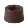 Ajtóütköző átmérő 40x25mm csavarozható barna