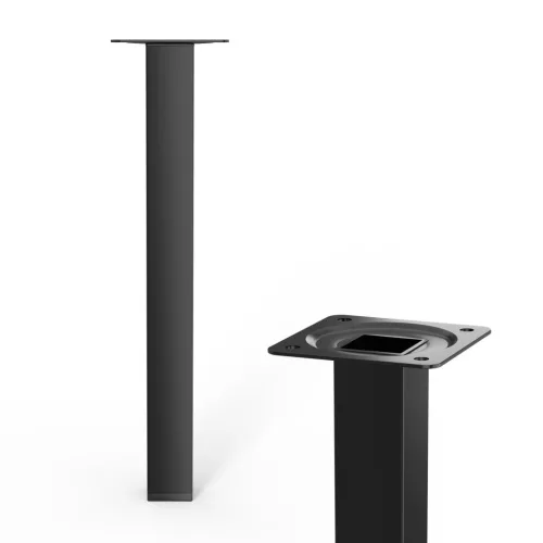 Bútorláb négyzet alakú 25x25x250mm fekete