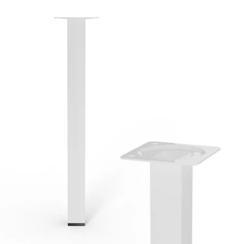 Bútorláb négyzet alakú 25x25x300 mm fehér