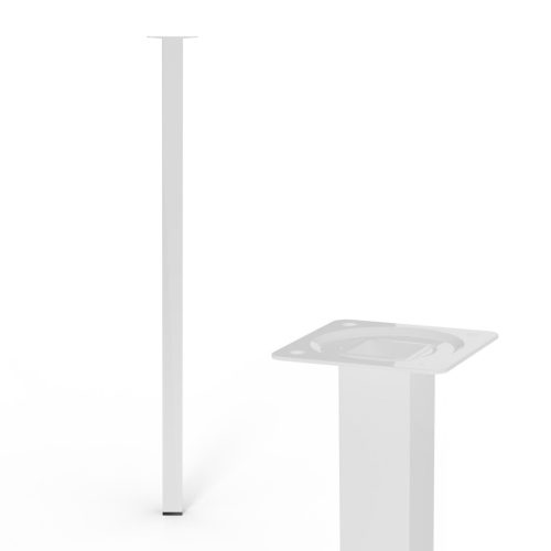 Bútorláb négyzet alakú 25x25x600 mm fehér