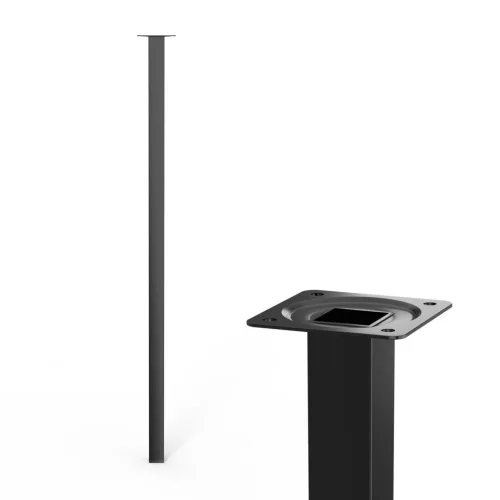 Bútorláb négyzet alakú 25x25x700mm fekete