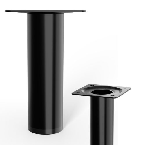 Kerek bútorláb átmérő 30mm magasság 100mm fekete