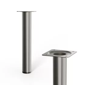   Kerek bútorláb 30 mm átmérőjű 200 mm magas rozsdamentes acél kivitelben