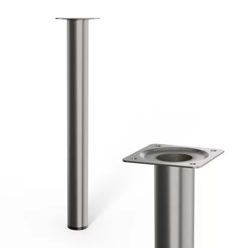 Kerek bútorláb 30 mm átmérőjű 300 mm magas rozsdamentes acél kivitelben