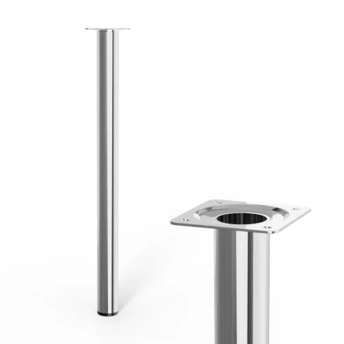 Kerek bútorláb átmérő 30mm magasság 400mm króm