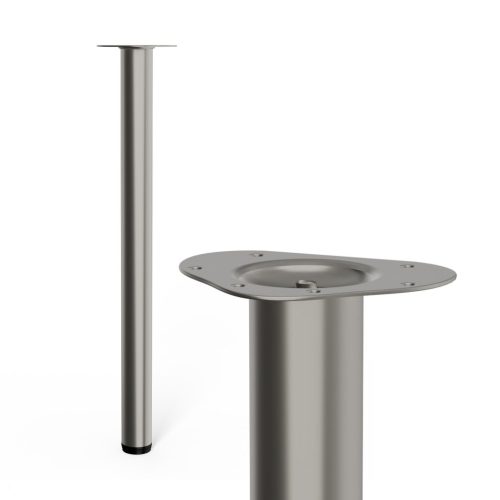 Kerek bútorláb átmérő 60mm magasság 800mm szálcsiszolt nikkel