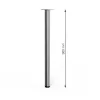 Kerek bútorláb 60 mm átmérőjű 900 mm magas rozsdamentes acél kivitelben
