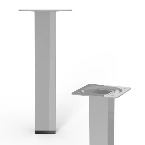 Bútorláb négyzet alakú 25x25x150mm szürke
