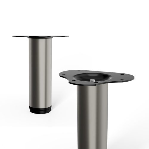 Kerek bútorláb átmérő 60mm magasság 200mm szálcsiszolt nikkel