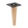 Nordic bútorláb 150mm kúpos/egyenes lakkozott bükkfa