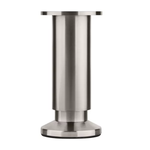 Bútorláb átmérője 38 mm magassága állítható 120-135 mm teherbírás 250 kg szálcsiszolt nikkel