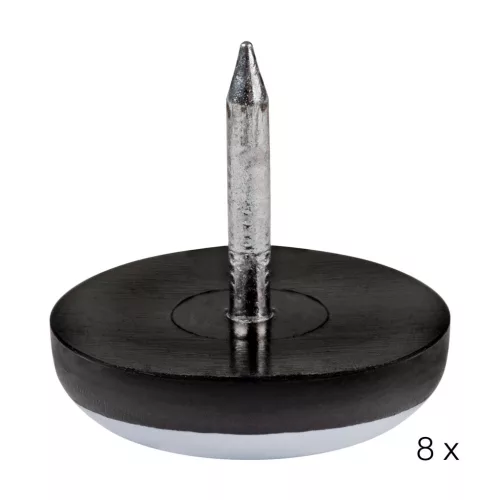 PTFE csúszótalp szeggel 20 mm világosszürke 8 db