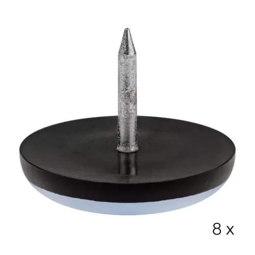 PTFE csúszótalp szeggel 25 mm világosszürke 8 db