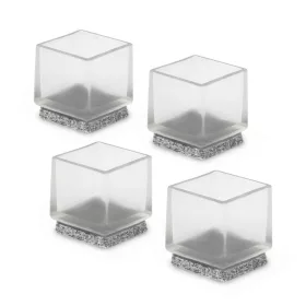 Filc sapka 22x22mm átlátszó 4 db.