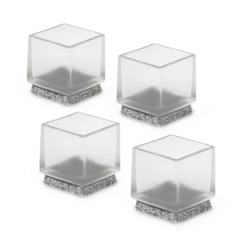 Filc sapka 22x22mm átlátszó 4 db.