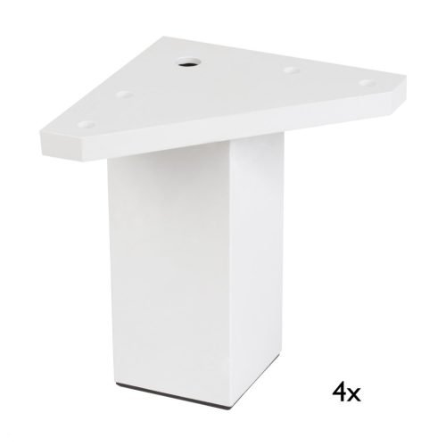 Bútorláb szett 40x40mm magasság 100mm fehér 4 db
