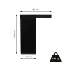 Bútorláb szett 40x40mm magasság 100mm fekete 4 db