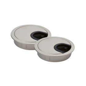 Kábeltömítés 60 mm átmérő fém matt nikkel 2 db.