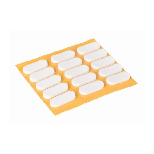 9x20 mm-es lengéscsillapító öntapadós fehér