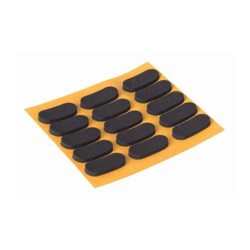 9x20 mm-es lengéscsillapító öntapadós fekete