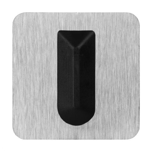 Ajtóütköző falra 30x30mm öntapadós szálcsiszolt rozsdamentes acél