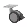 Design bútorkerék fékkel átmérő 60 mm