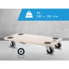 Szállítóplatform kemény padlóhoz 580x290 mm teherbírás 200 kg FSC