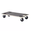 Szállítóplatform puha padlóhoz 580x290 mm fekete csúszásgátló alátét teherbírás 200 kg FSC
