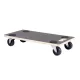 Szállítóplatform puha padlóhoz 580x290 mm fekete csúszásgátló alátét teherbírás 200 kg FSC