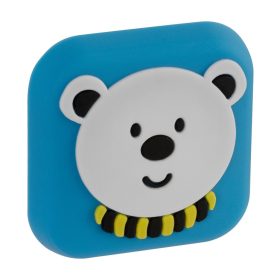 Ajtóütköző 41x41mm gyerek motívum kék 2 db.