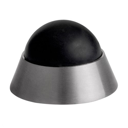 Ajtóütköző átmérője 40x25mm csavarozható szálcsiszolt rozsdamentes acél