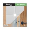 Ajtóütköző 43x43mm öntapadós fehér 4 db.